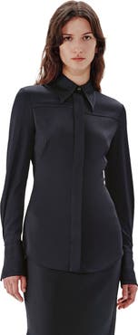 Another Tomorrow Bias Seamed Shirt