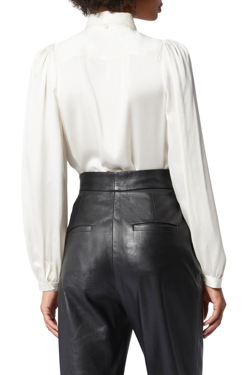 Equipment Linneta Tie Neck Silk Satin Blouse, Alternate, color,