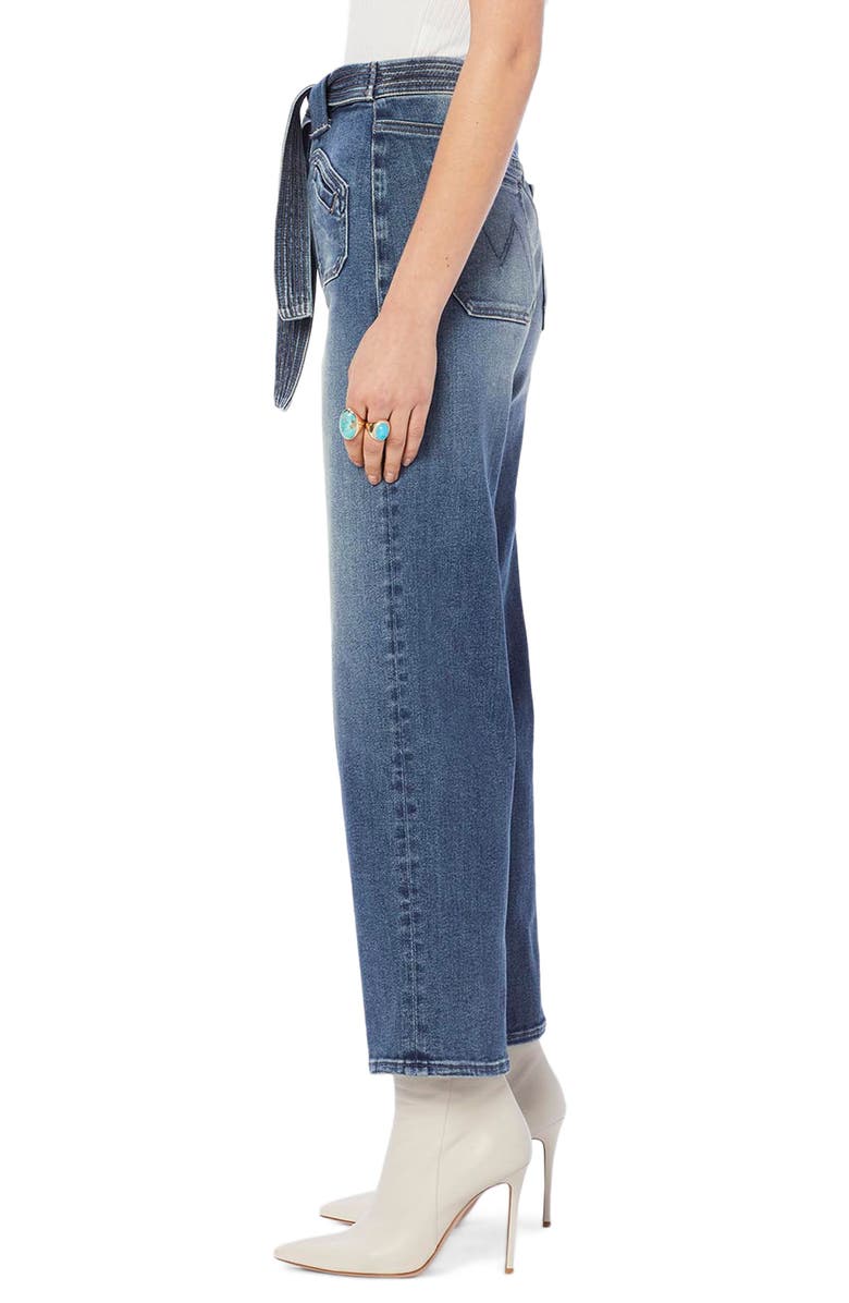 MOTHER The Tie Patch Rambler Ankle Wide Leg Jeans, Alternate, color, 