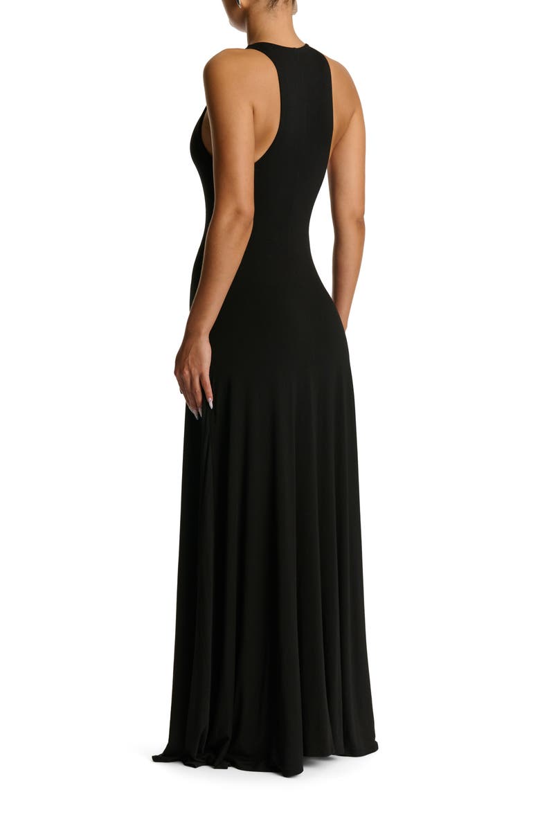 Naked Wardrobe Smooth Maxi Dress, Alternate, color, Black