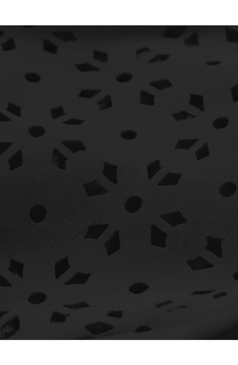 MICHAEL Michael Kors Zip Front One Piece Swimsuit, Alternate, color, 001-Black