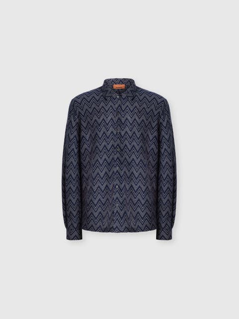 Cashmere Zig Zag Shirt