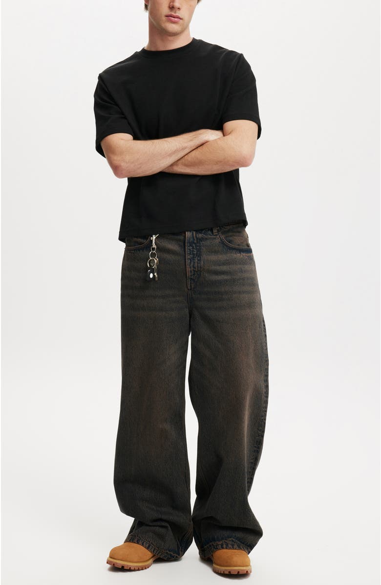 Cotton On Cropped Fit Textured T-Shirt, Alternate, color, 