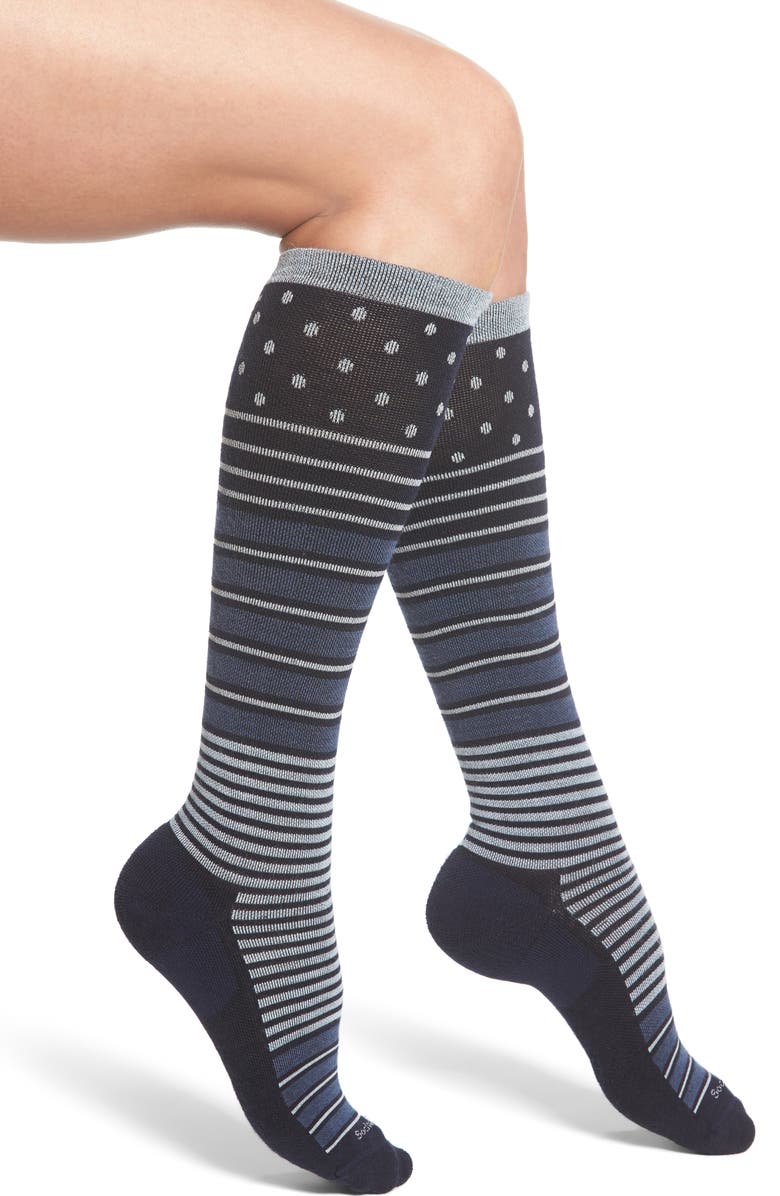 SOCKWELL 'Twister' Merino Wool Blend Compression Socks, Main, color,