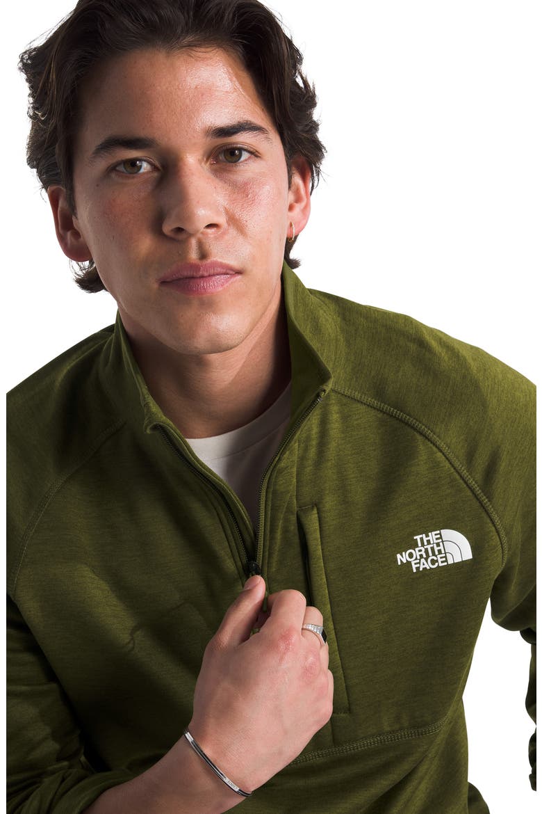 Canyonlands Quarter Zip Pullover, Alternate, color, FOREST OLIVE HEATHER