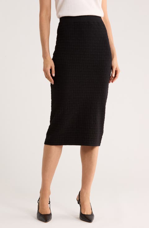 Textured Sweater Skirt