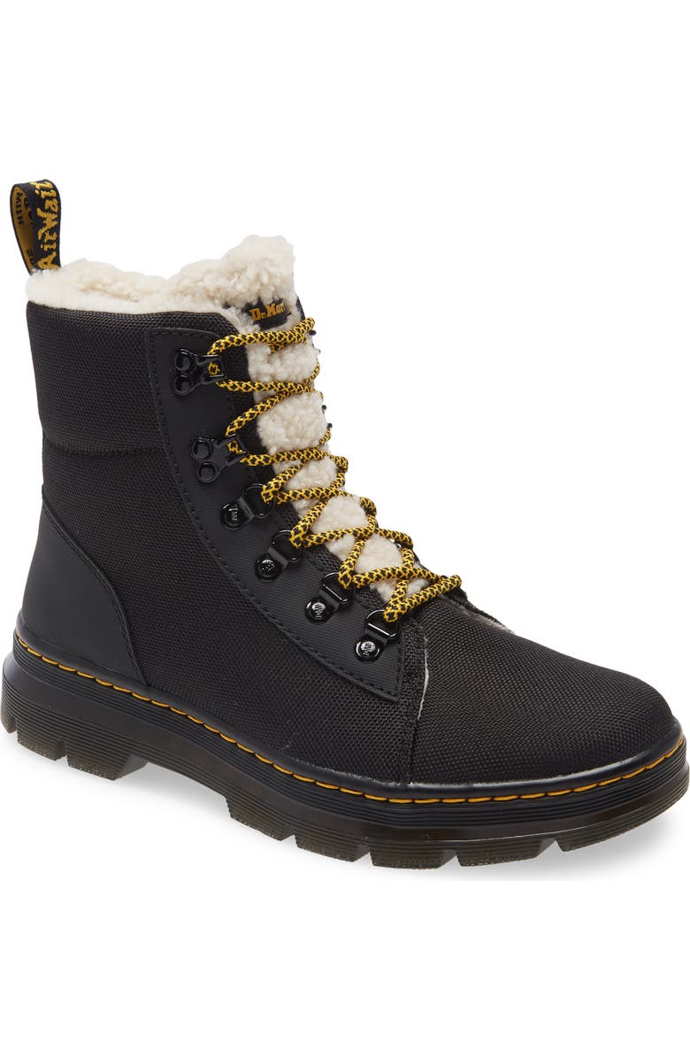 Dr. Martens Faux Fur Lined Hiker Boot, Main, color,