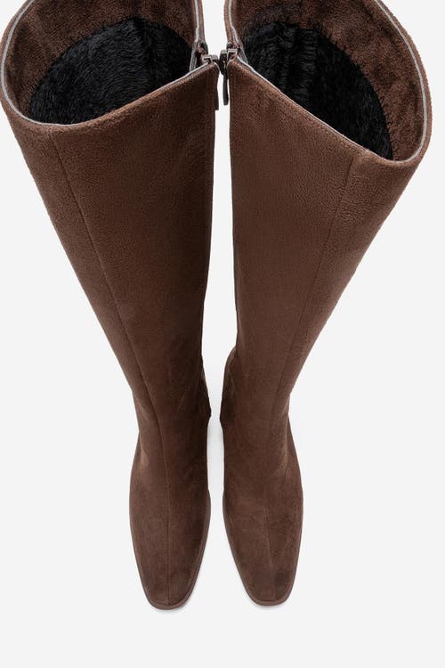 Prologue Shoes Venia Block Heel Boot In Brown