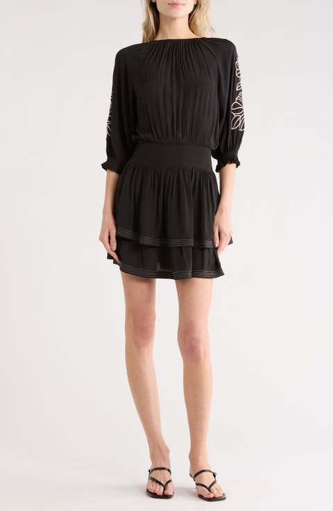 Tayla Floral Embroidered Minidress