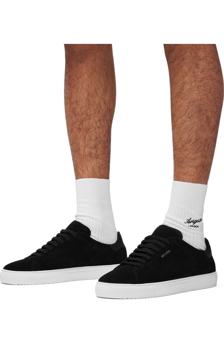 Axel Arigato Clean 90 Suede Sneaker, Alternate, color, Black/White