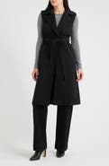 Halogen® Sleeveless Belted Trench Coat