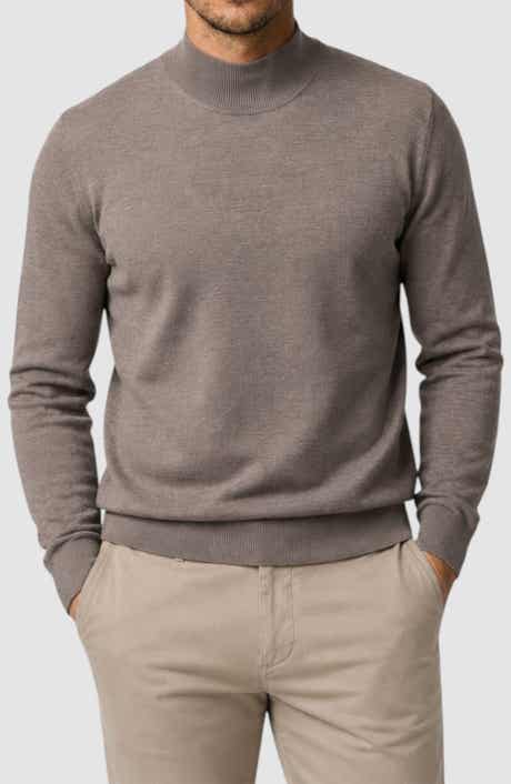 Featherweight Merino Mock Neck Sweater