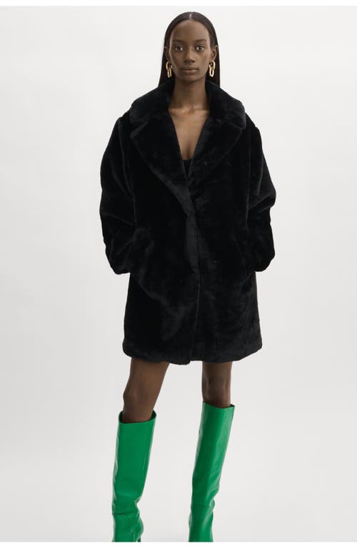Lamarque Linnea | Faux Fur Coat In Black