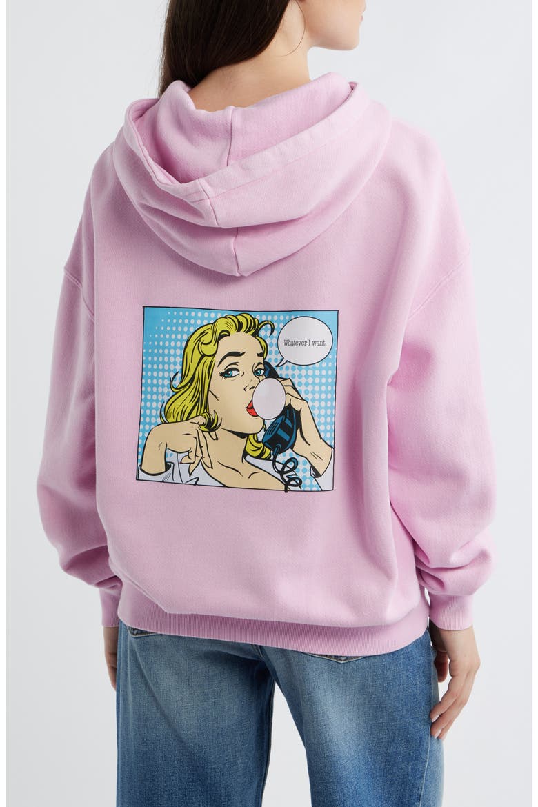 WAYGTDWH Graphic Racer Hoodie, Alternate, color, PINK