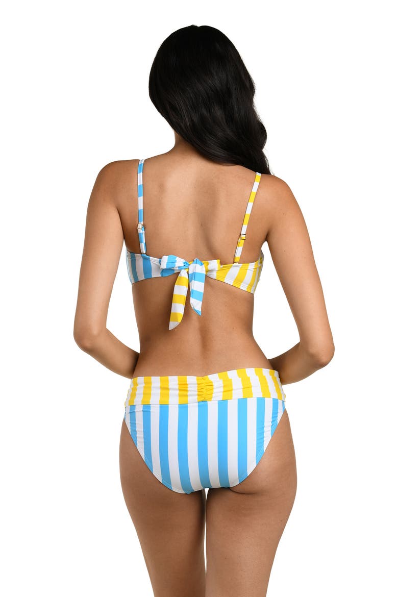 Coastal Twist Bandeau Bikini Top, Alternate, color, SOLEIL