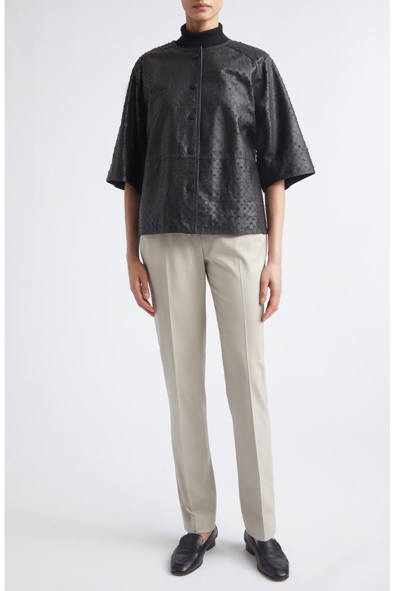 Irving Straight Leg Stretch Wool Pants, Alternate, color, KHAKI