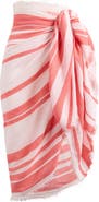 Nordstrom Sheer Stripe Pareo Wrap