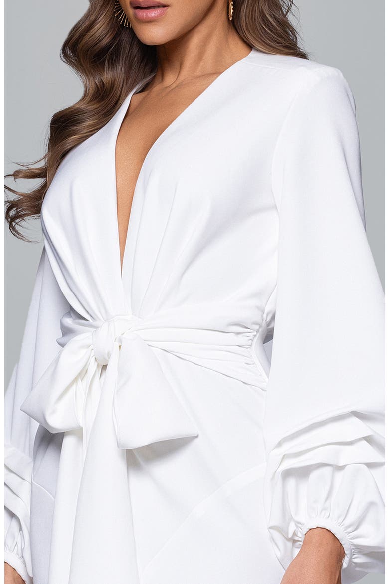 Millie Crepe Gown, Alternate, color, IVORY