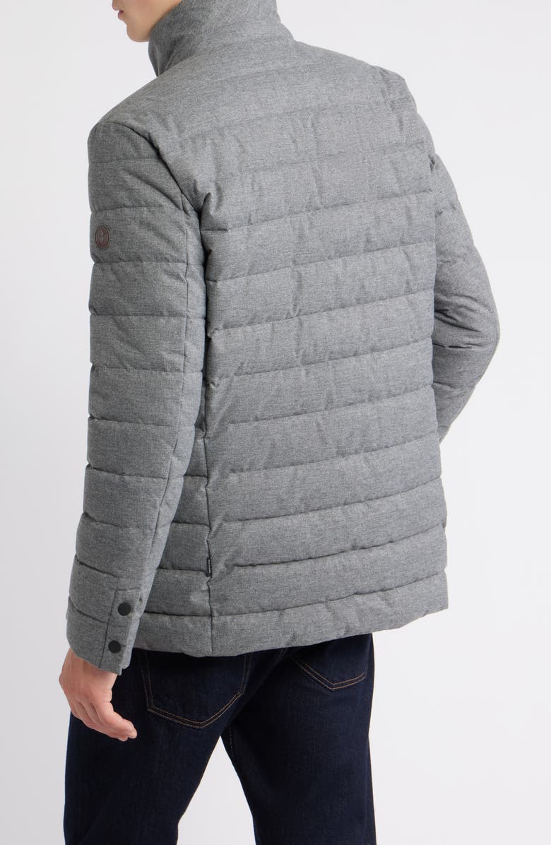 Save The Duck Felipe Water Resistant Quilted Jacket, Alternate, color, Mid Grey Melange