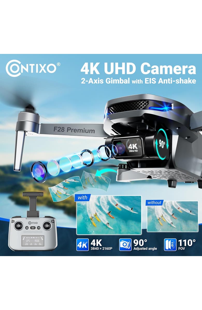 CONTIXO Premium Kids Drone, Alternate, color, Deep Space Gray