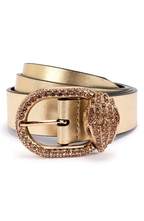 Metallic Leather Belt