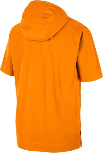 Men's Nike Tennessee Orange Tennessee Volunteers Coaches Half-Zip Short Sleeve Jacket