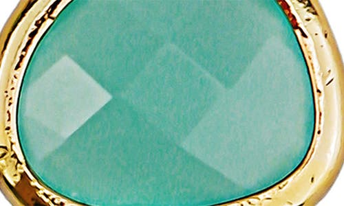 Panacea Green Crystal Linear Earrings In Mint