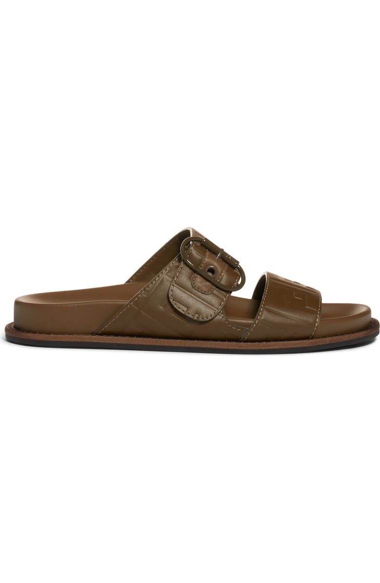 Fendi FF Buckle Slide Sandal, Alternate, color,