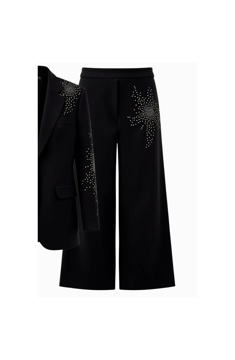 AKALIA Cicy Rhinestone Pant, Alternate, color, Black