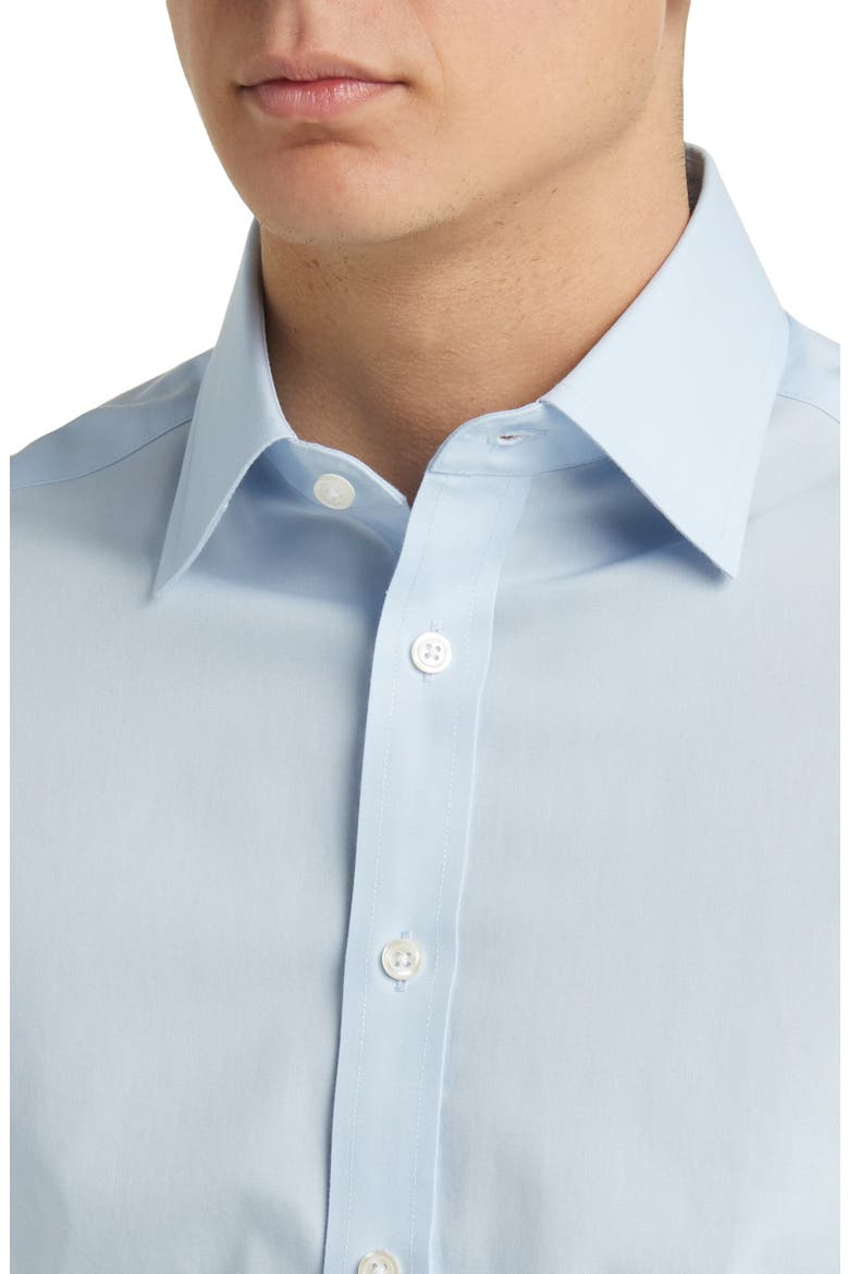 Non-Iron Poplin Shirt, Alternate, color, SKY BLUE