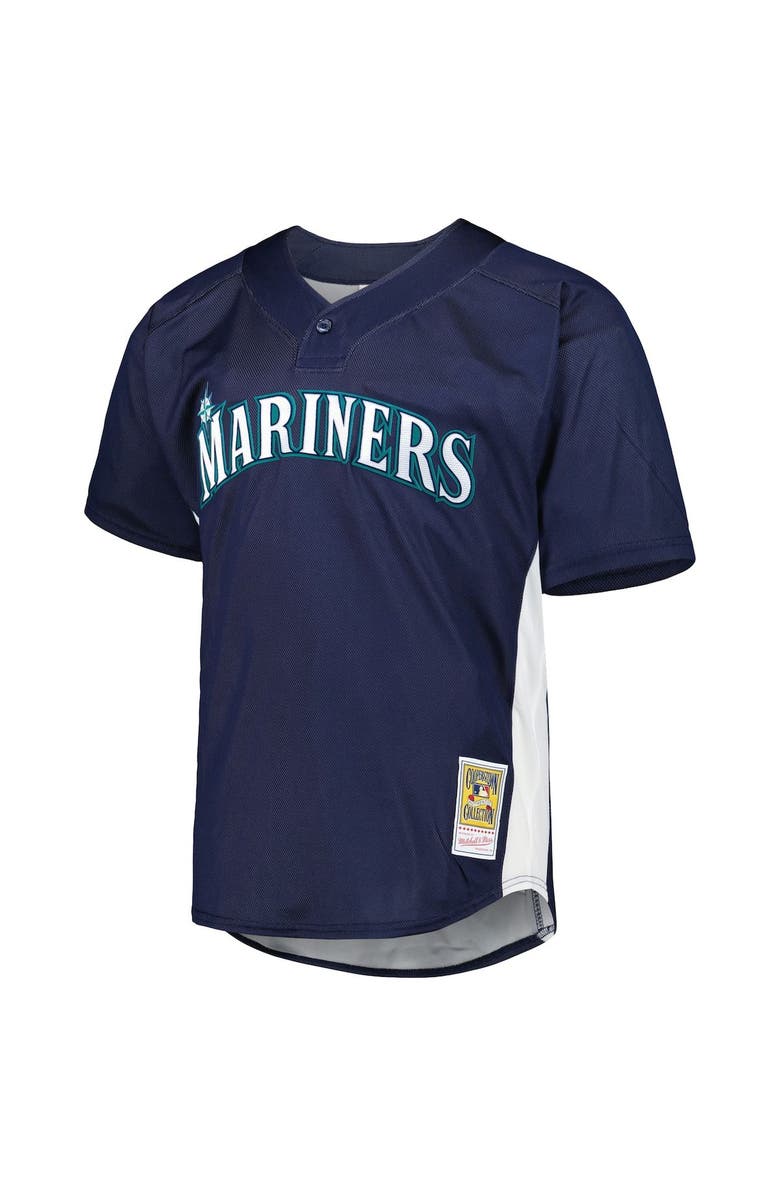Mitchell & Ness Men's Mitchell & Ness Ken Griffey Jr. Navy Seattle Mariners Cooperstown Collection Mesh Batting Practice Jersey, Alternate, color, Navy