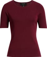 Tahari ASL Short Sleeve Sweater