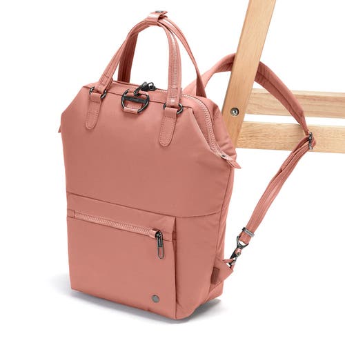 Shop Pacsafe Citysafe Cx Mini Backpack In Econyl Rose