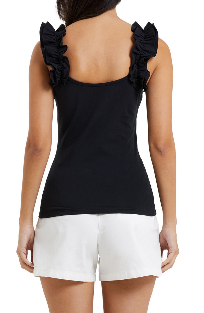 French Connection Rallie Ruffle Sleeve Tank, Alternate, color,