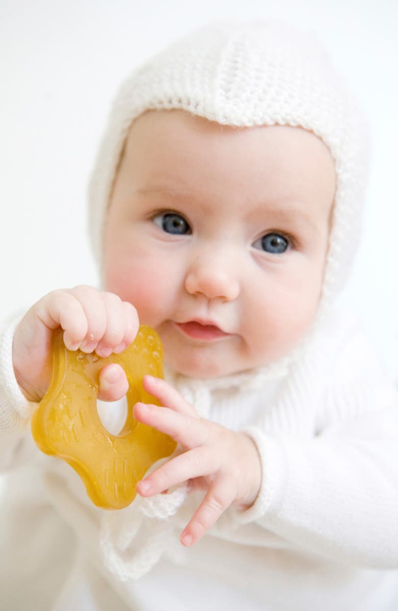 Natursutten Teether Toy, Alternate, color, Natural Rubber Brown