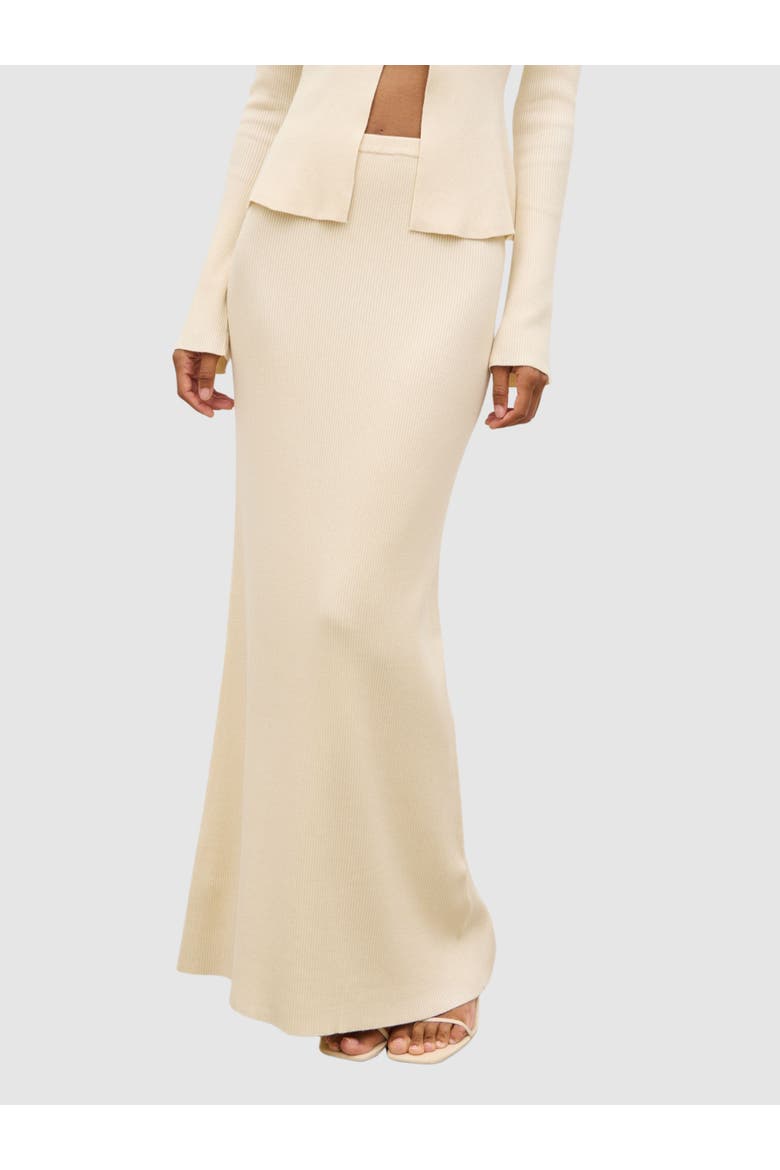 Clemmie Knit Maxi Skirt, Main, color, Stone