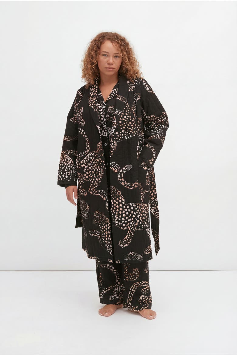 Quilted Robe, Main, color, Jag Navy