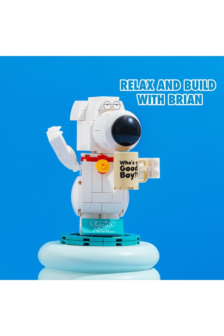 Family Guy Brian Griffin Building Set, Alternate, color, Red