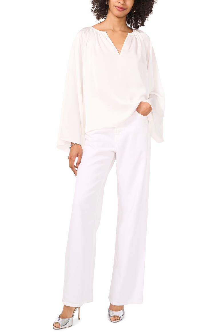 Hammered Satin Top, Alternate, color, NEW IVORY
