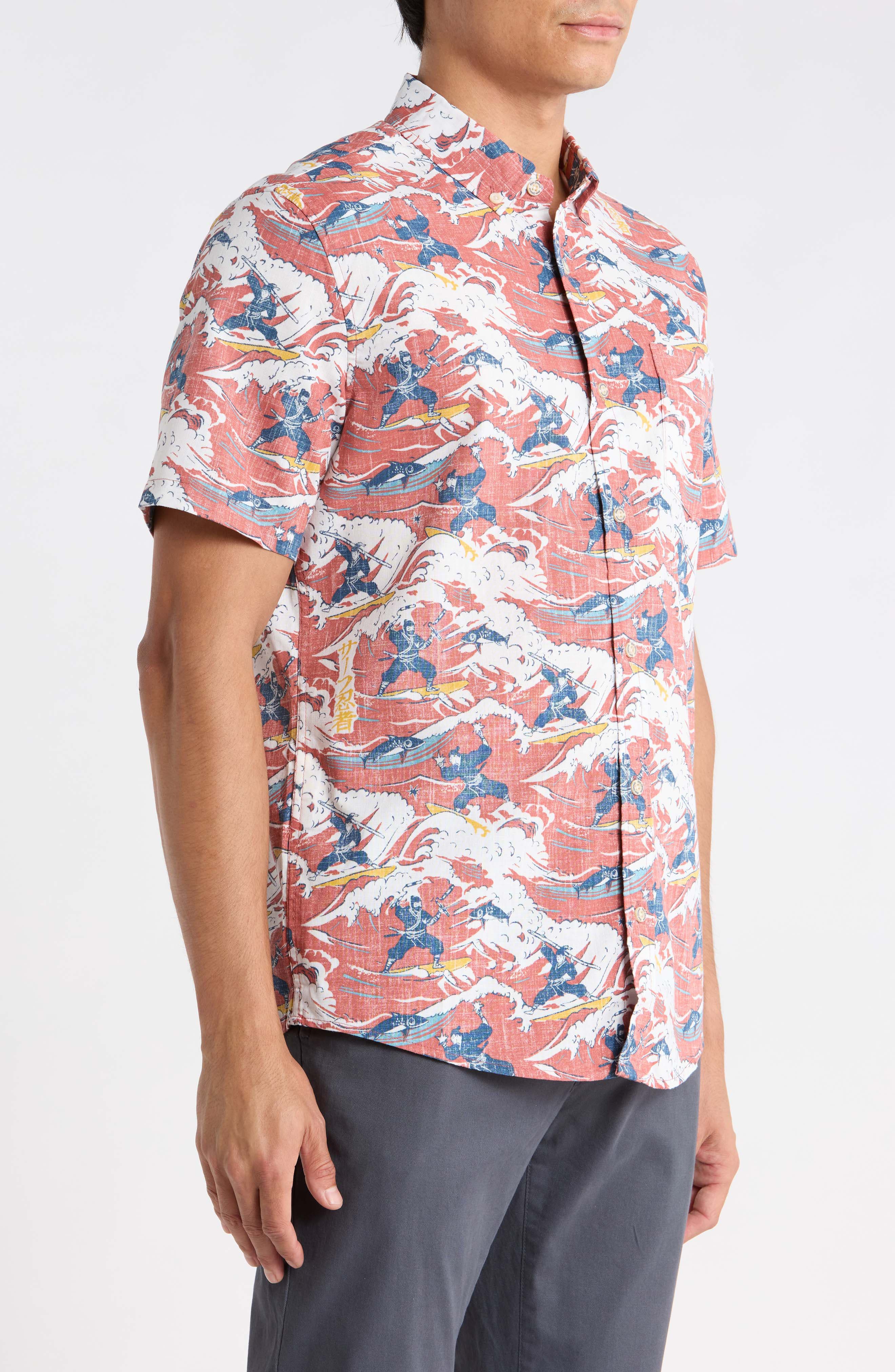Reyn Spooner Surf Ninjas Button-Down Shirt (Men) | Nordstrom