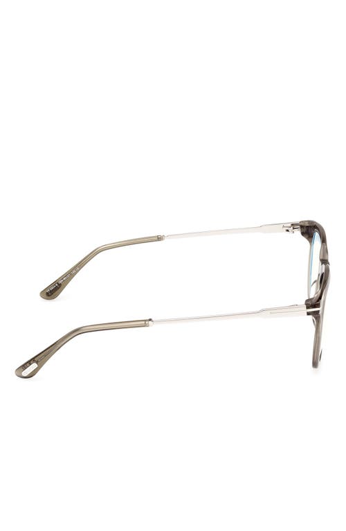 TOM FORD TOM FORD 50MM SQUARE BLUE LIGHT BLOCKING GLASSES 