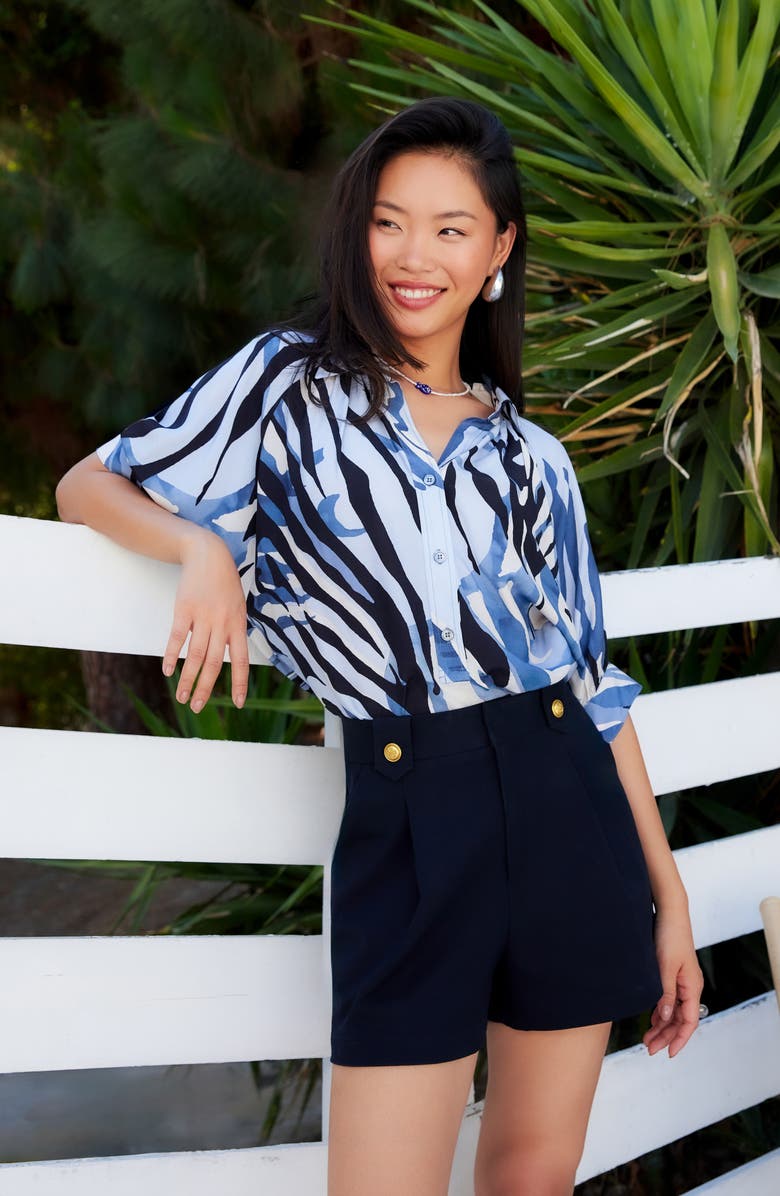 FIFTEEN TWENTY Yvette Woven Top, Alternate, color, Print