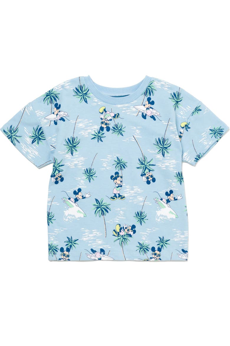 Mickey Mouse 2-Piece Tee and Shorts Set, Alternate, color, Light Blue Mickey