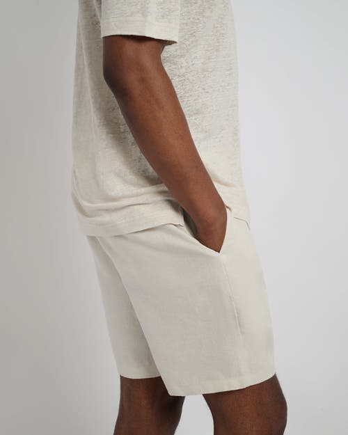 Onia Linen Fixed Waist 7.5 Shorts In Multi