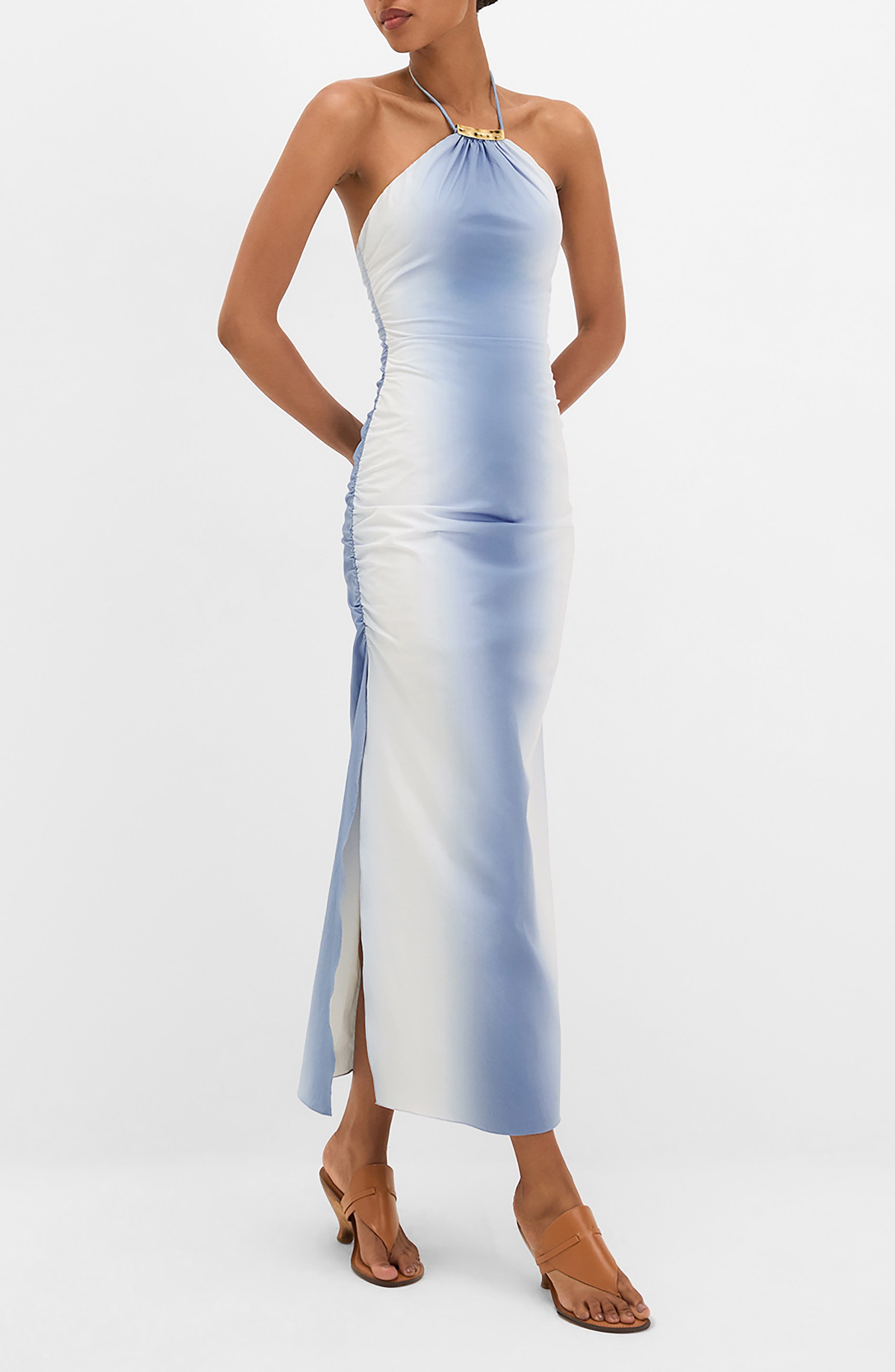 blue body heat dress ViX Paula Hermanny Moon Dayton Body-Con Cover-Up (Women) Size:Coat Size 52 A total look just Occasion_Work / Formal Seersucker Dress For Women