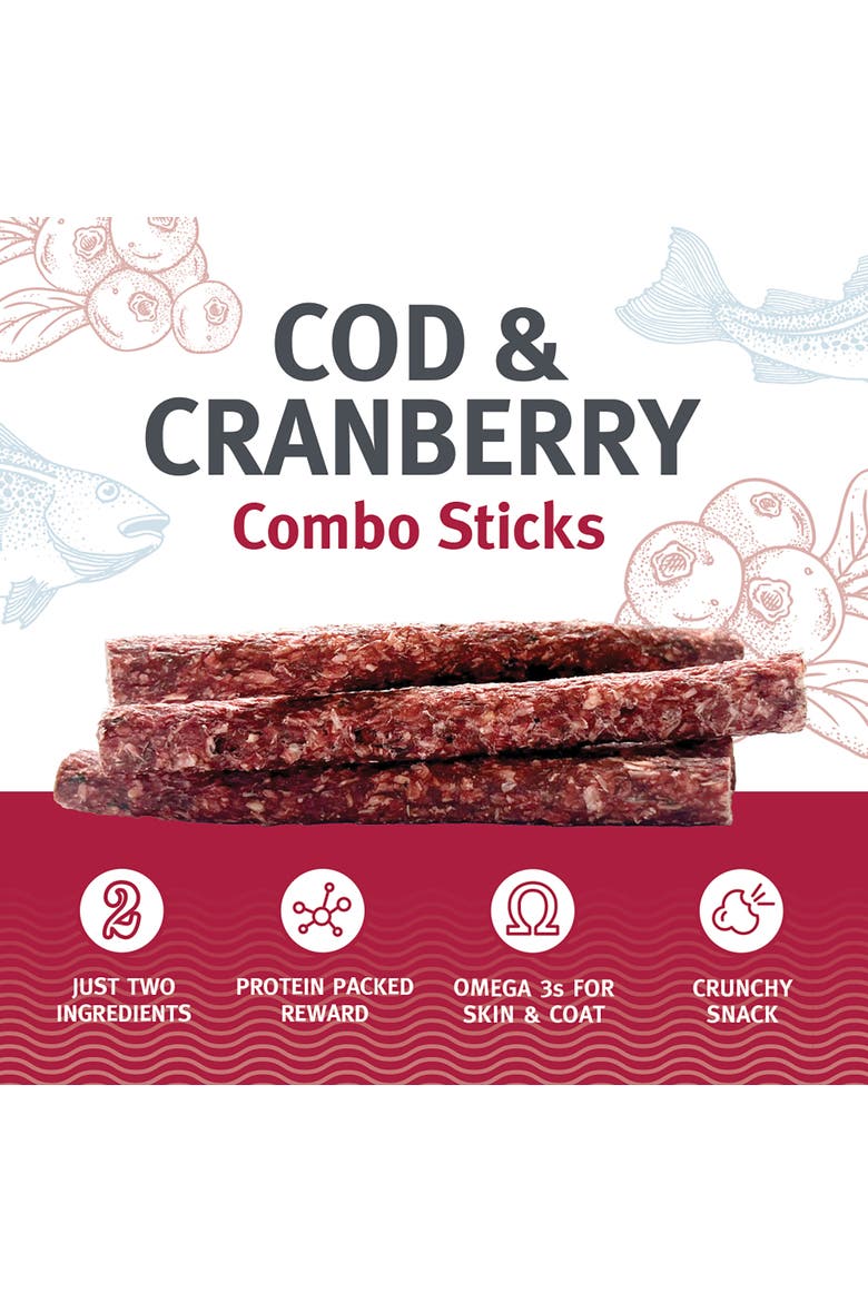 16 Count Cod & Cranberry Dog Treats, Alternate, color, Multicolored