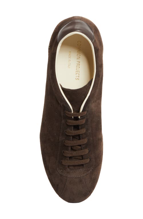 Common Projects Suede Low-profile Driving Sneakers In Brown