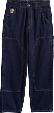 CRIMINAL DAMAGE Mercer Double Knee Cotton Denim Carpenter Pants