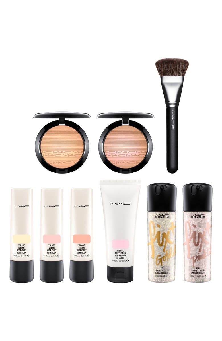 MAC Cosmetics MAC Prep + Prime Fix+ Shimmer, Alternate, color, Goldlite