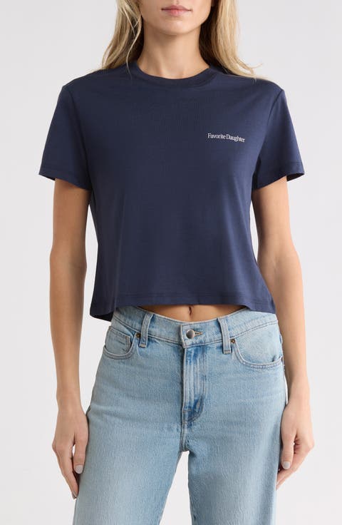 Logo Graphic Crop T-Shirt